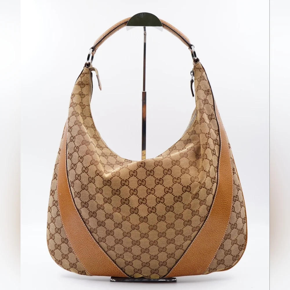 (MT292) Gucci GG Canvas Hobo Shoulder Bag - Picture 6 of 14